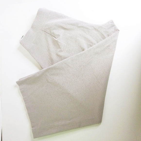 Eileen Fisher Heather Gray Wide Leg Crop Pants PL - Picture 3 of 4